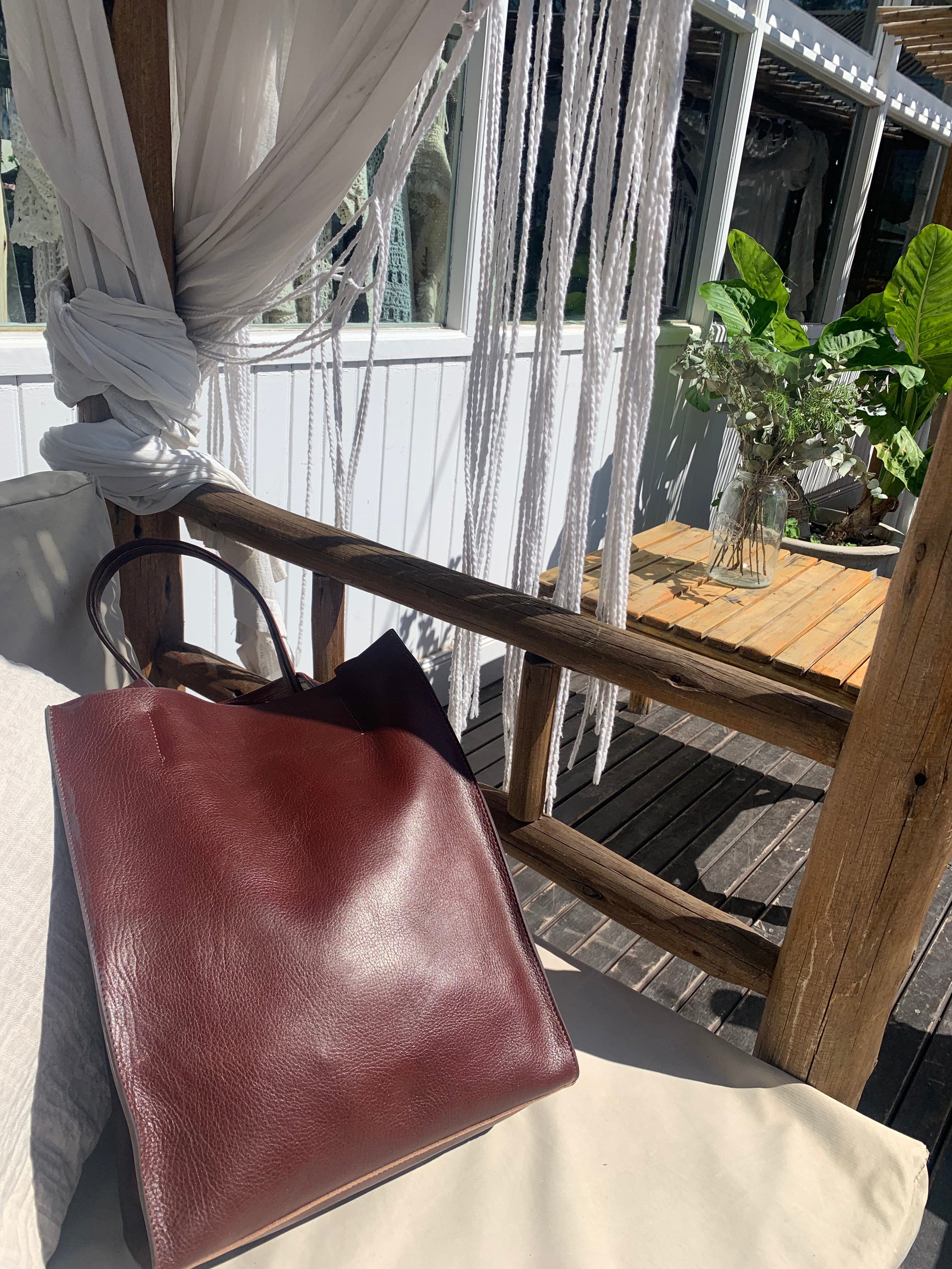 Tote Yoko - Piel Malbec