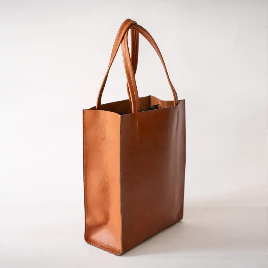 Sac cabas Yoko - En cuir caramel